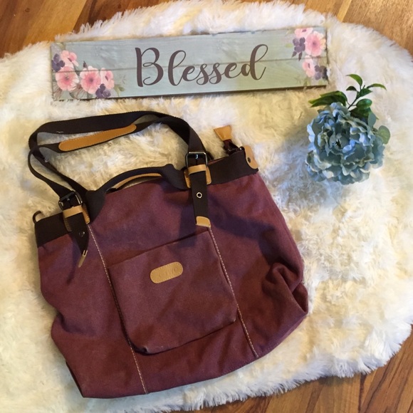k two Handbags - ☀️4/$15☀️ Distressed K Two Canvas Purse